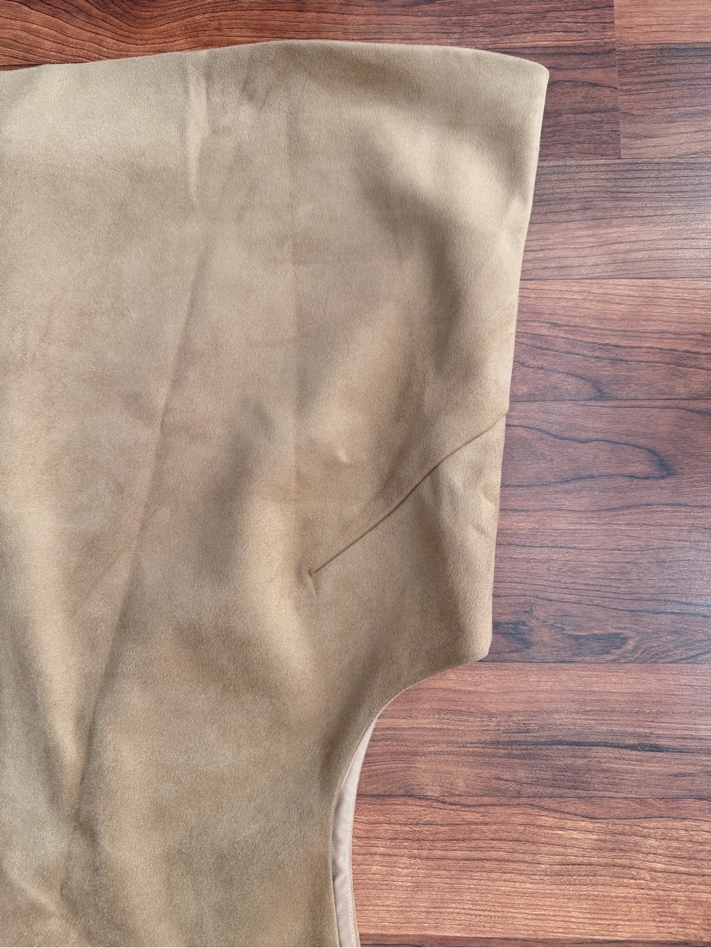 Abercrombie & Fitch Sleeveless Vegan Suede Box Tank Top Size Large - Picture 5 of 7